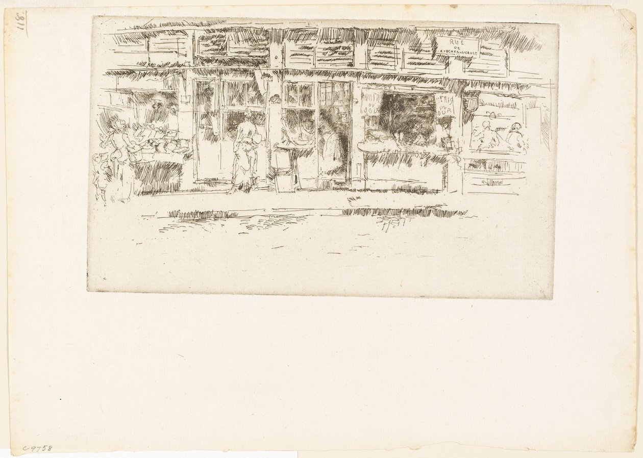 Rue de la Rochefoucauld af James Abbott McNeill Whistler