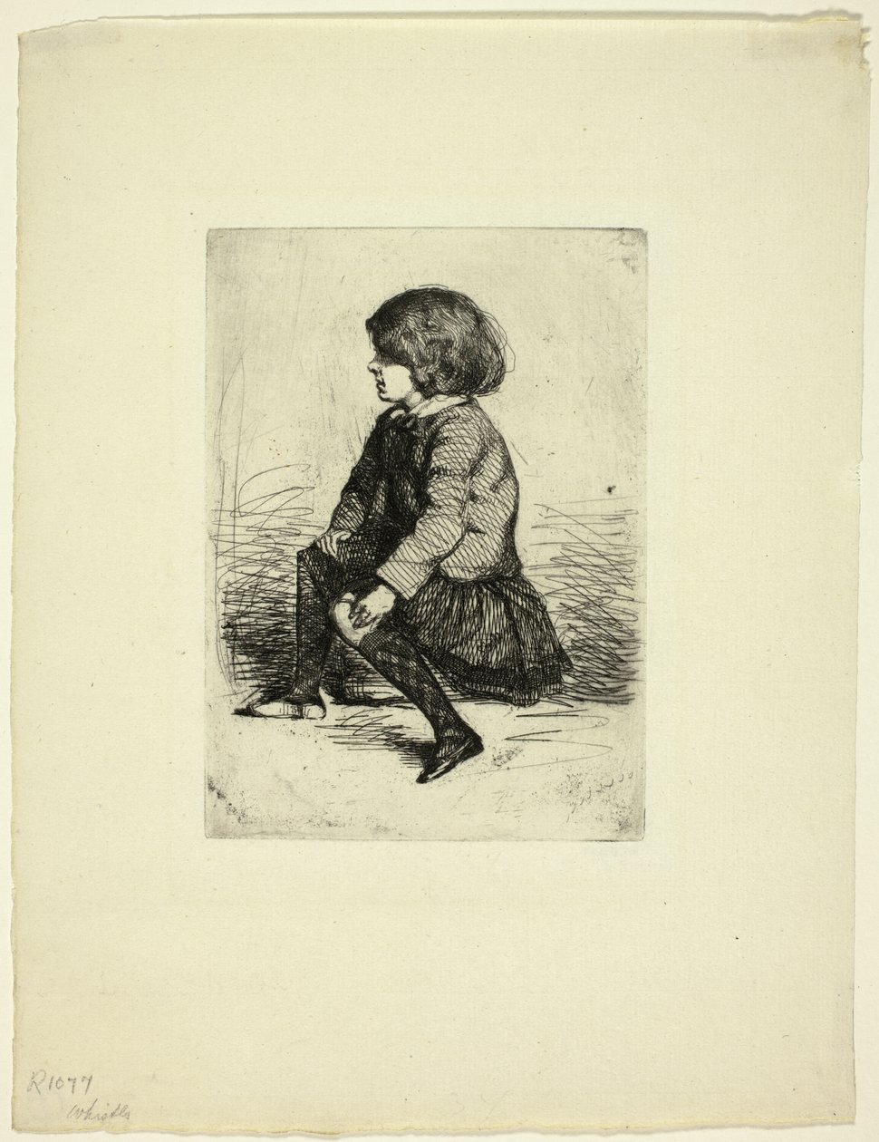 Seymour Haden, Jr., siddende af James Abbott McNeill Whistler