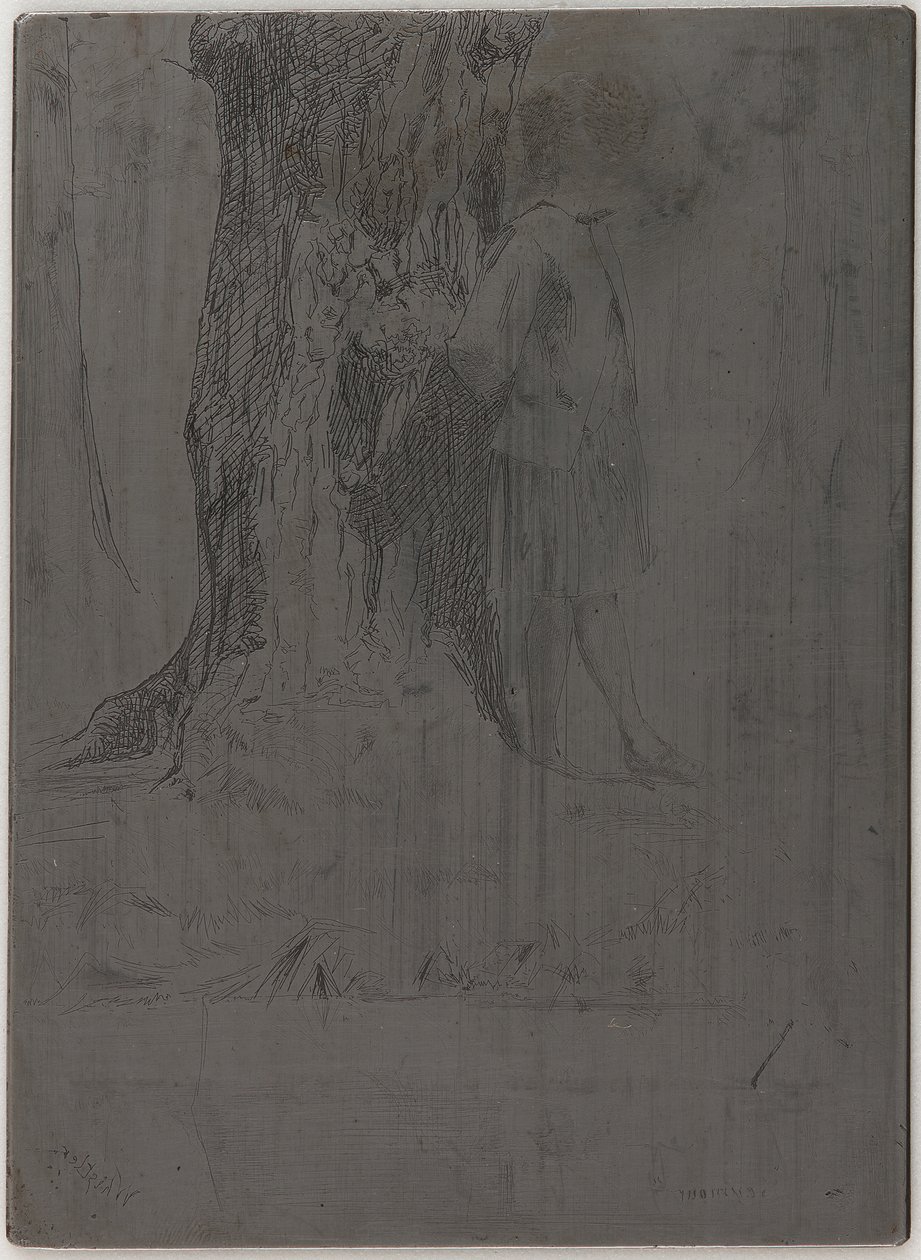 Seymour står under et træ af James Abbott McNeill Whistler