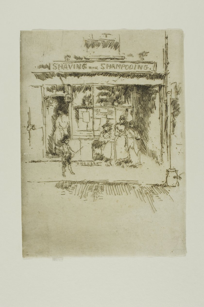 Barbering og shampoo af James Abbott McNeill Whistler