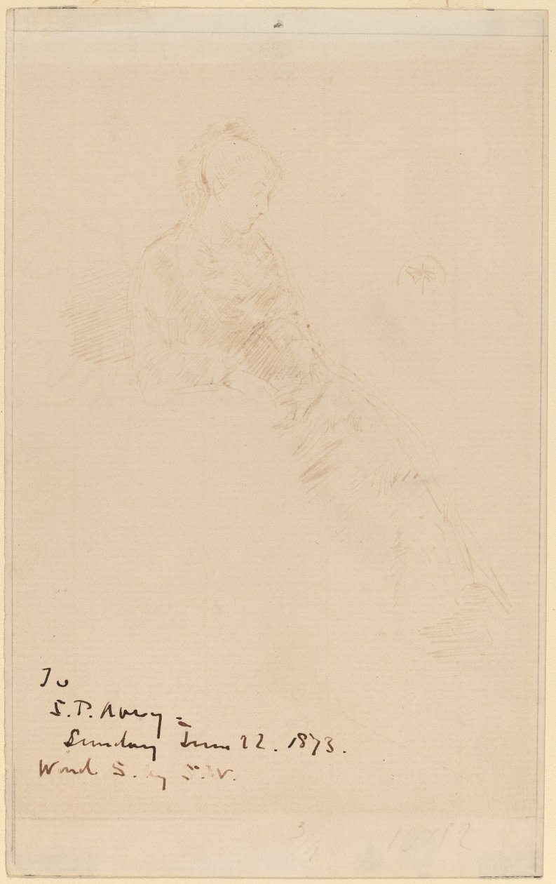 Skitse af Maud af James Abbott McNeill Whistler