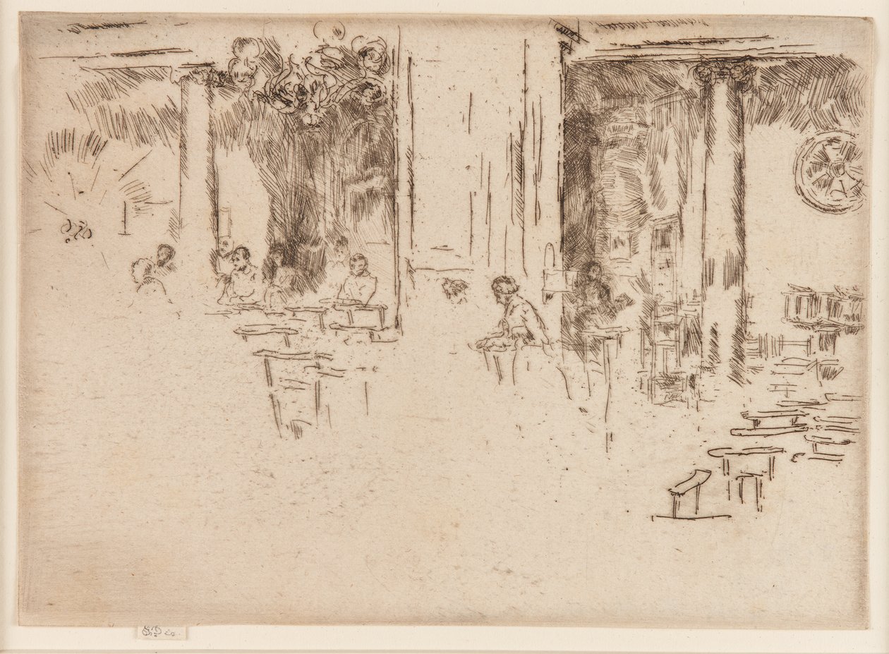 Kirken - Bruxelles (tilbedelse) af James Abbott McNeill Whistler