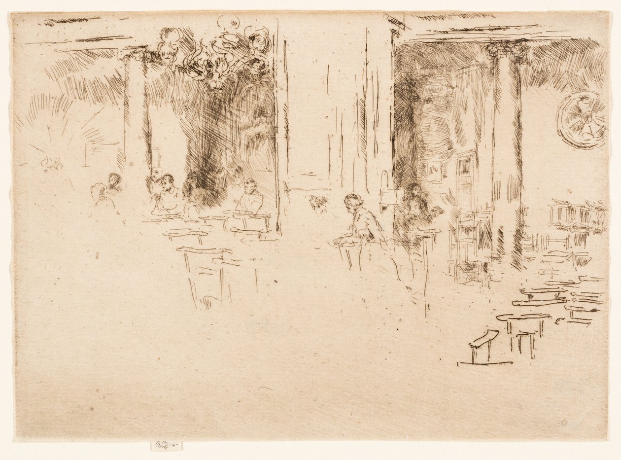 Kirken - Bruxelles (tilbedelse) af James Abbott McNeill Whistler