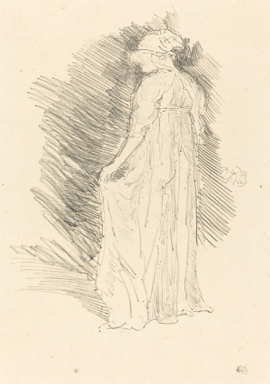 Den draperede figur, set bagfra af James Abbott McNeill Whistler