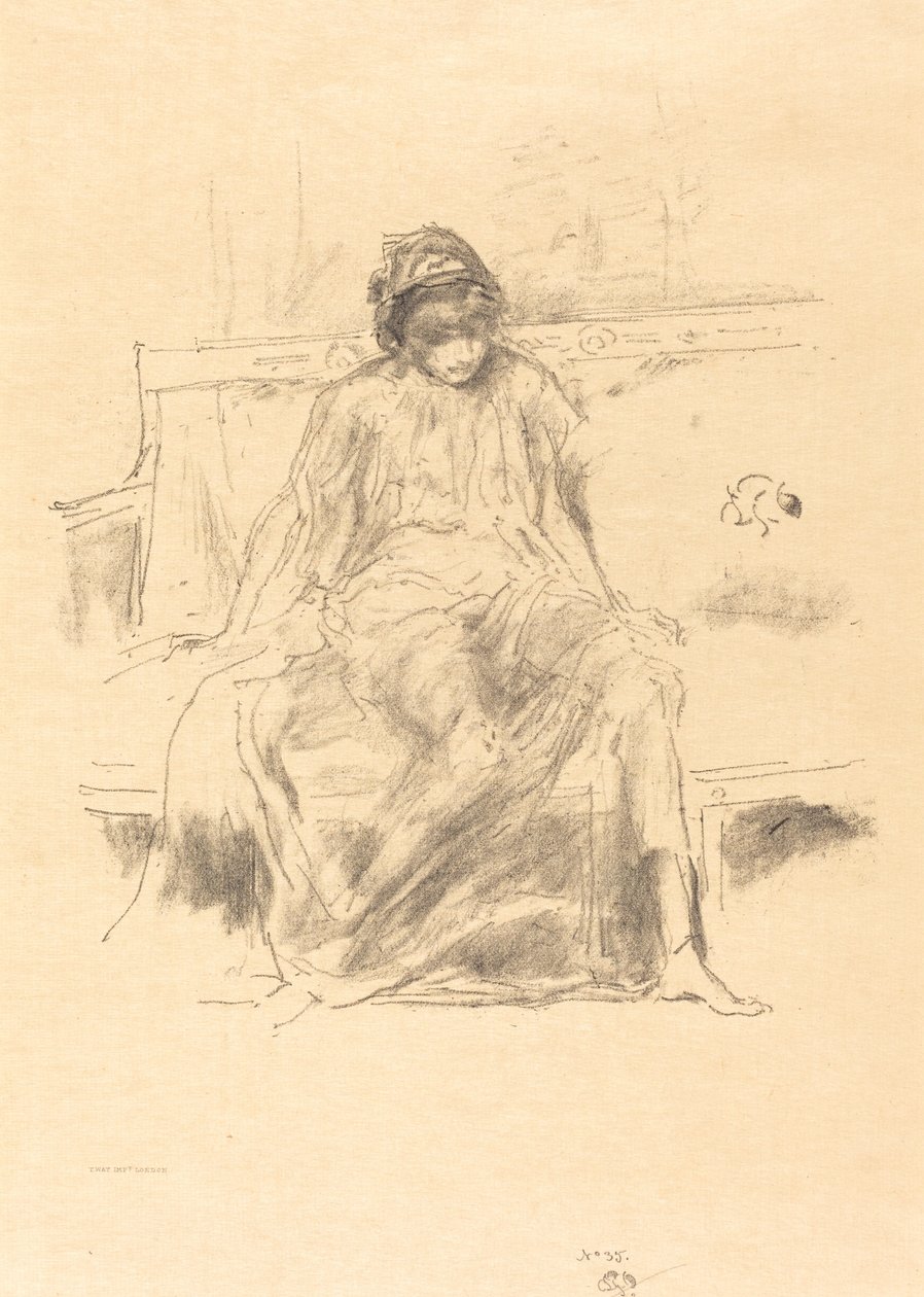Den draperede figur, siddende af James Abbott McNeill Whistler