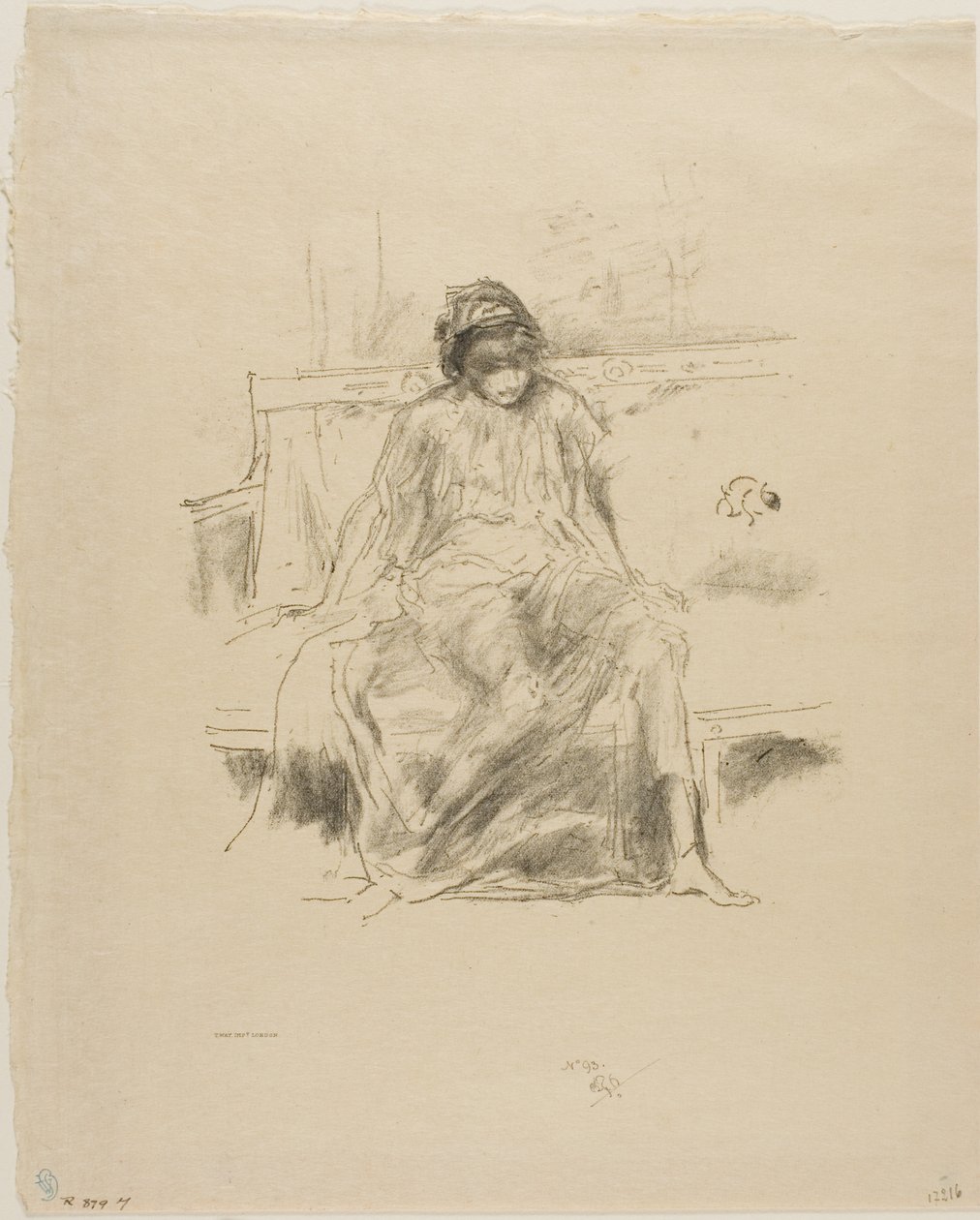 Den draperede figur, siddende af James Abbott McNeill Whistler