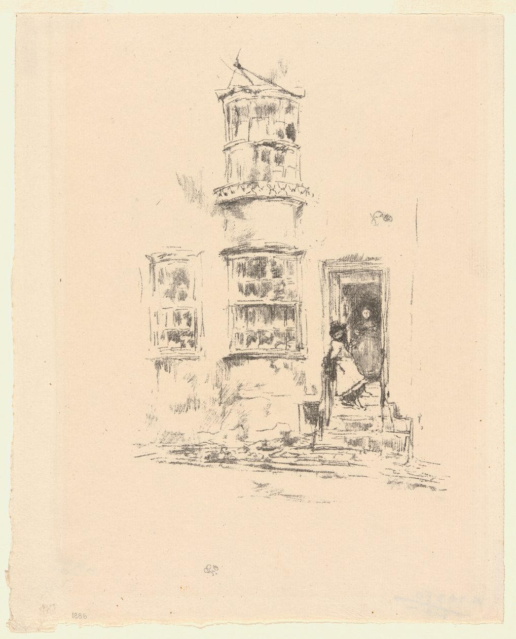 De små trin, Lyme Regis af James Abbott McNeill Whistler
