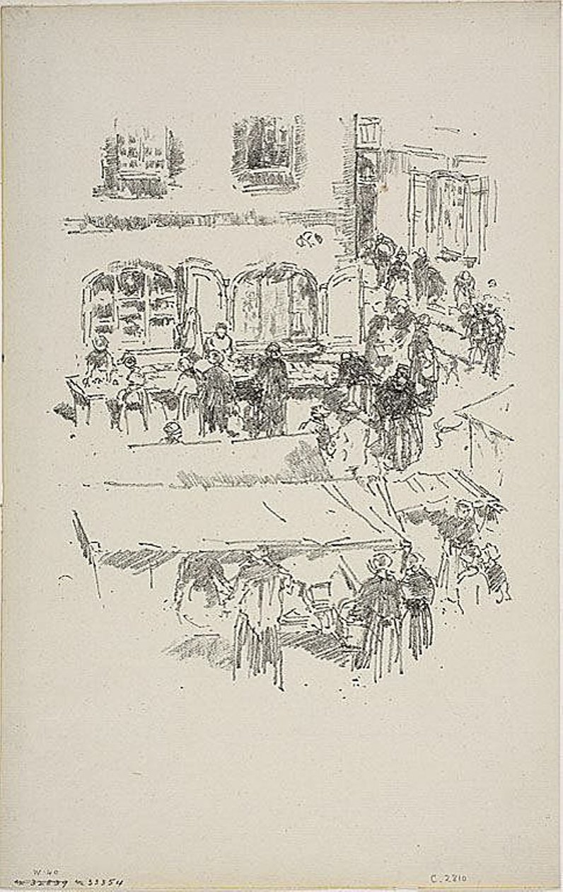 Markedspladsen, Vitre af James Abbott McNeill Whistler