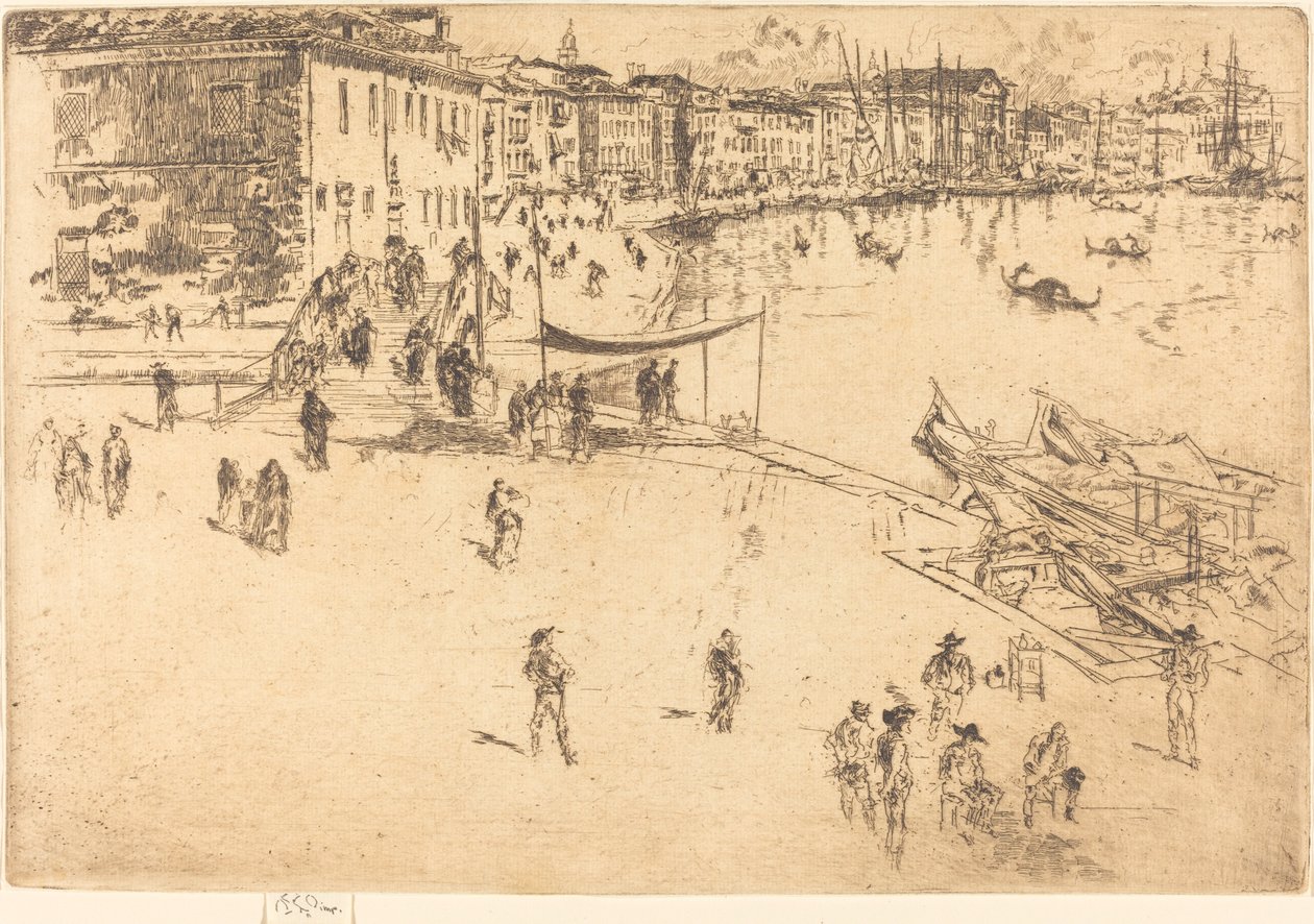 The Riva, No.II af James Abbott McNeill Whistler