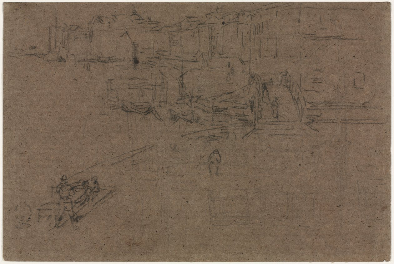Riva, Venedig af James McNeill Whistler