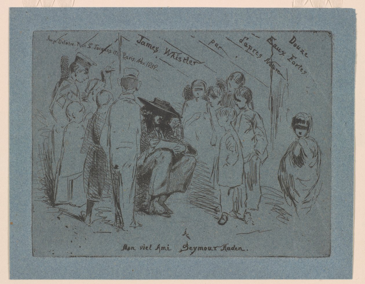Titelside på "fransk sæt" af James Abbott McNeill Whistler