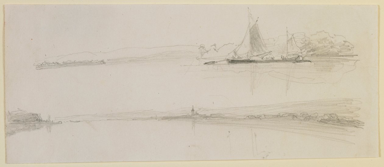 To scener på en flod af James Abbott McNeill Whistler