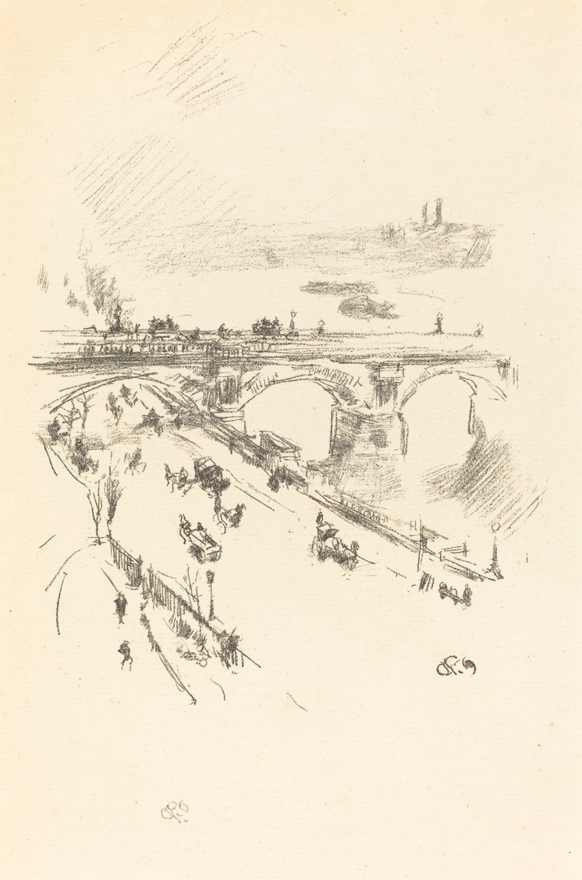 Waterloo Bridge af James Abbott McNeill Whistler