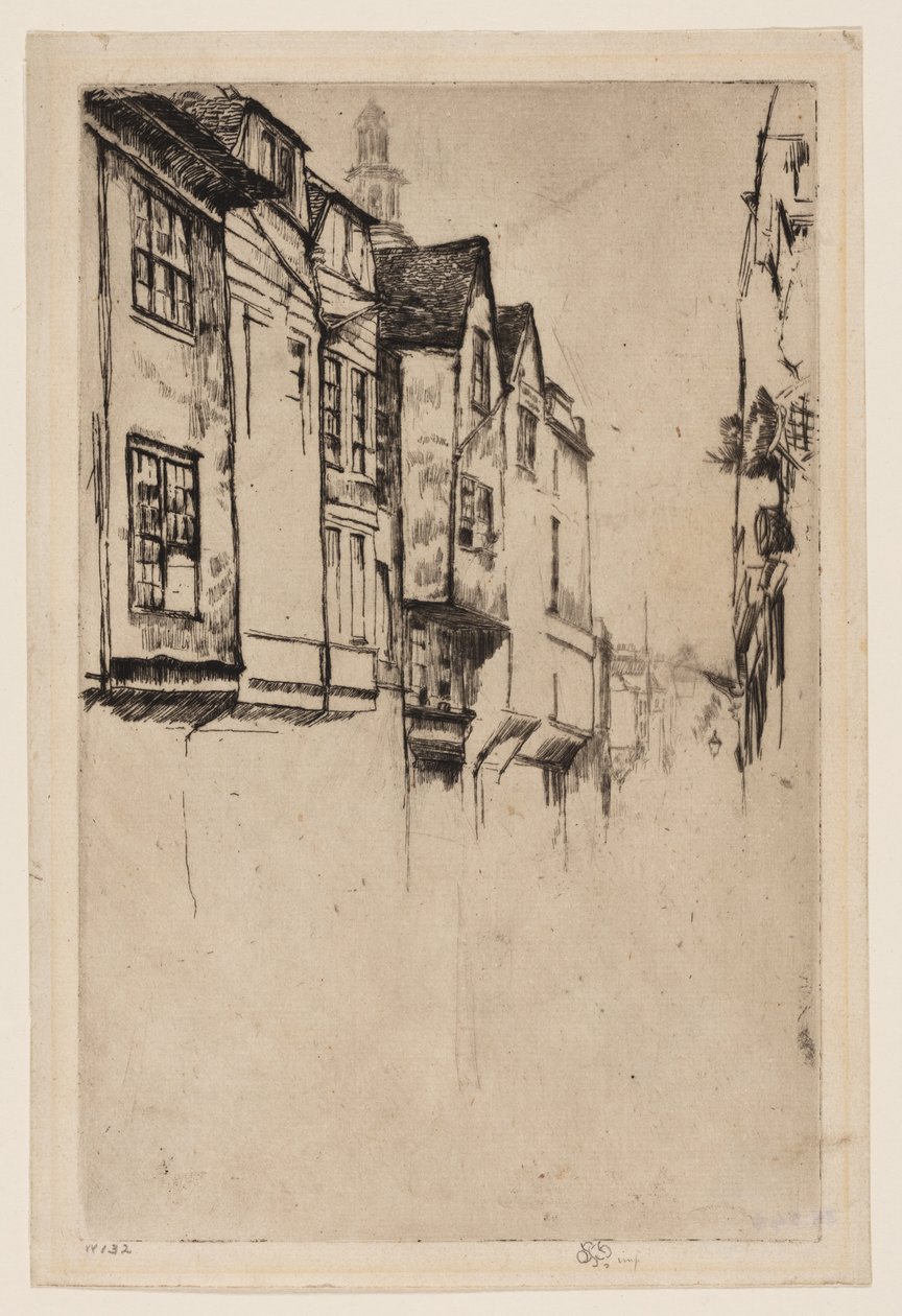 Great Street, London af James Abbott McNeill Whistler