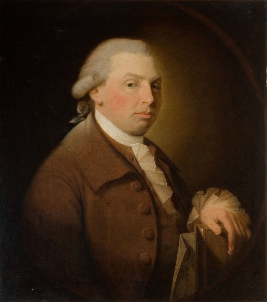 Portræt af John Derrington, 1750-1805. af James Millar