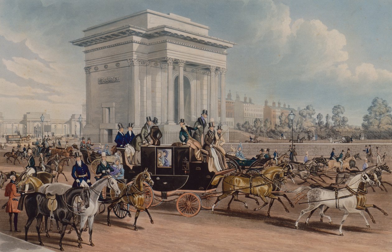 Hyde Park Corner af James Pollard
