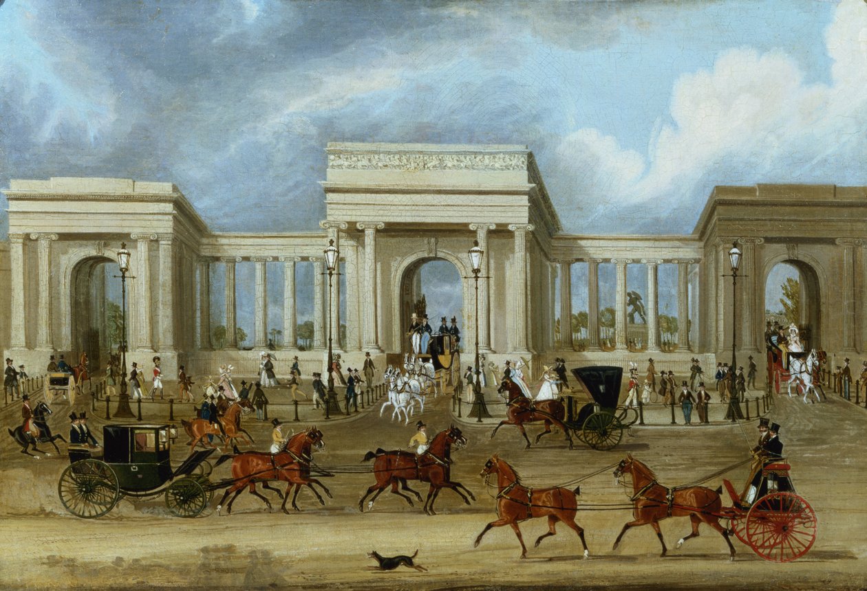 Hyde Park Corner af James Pollard