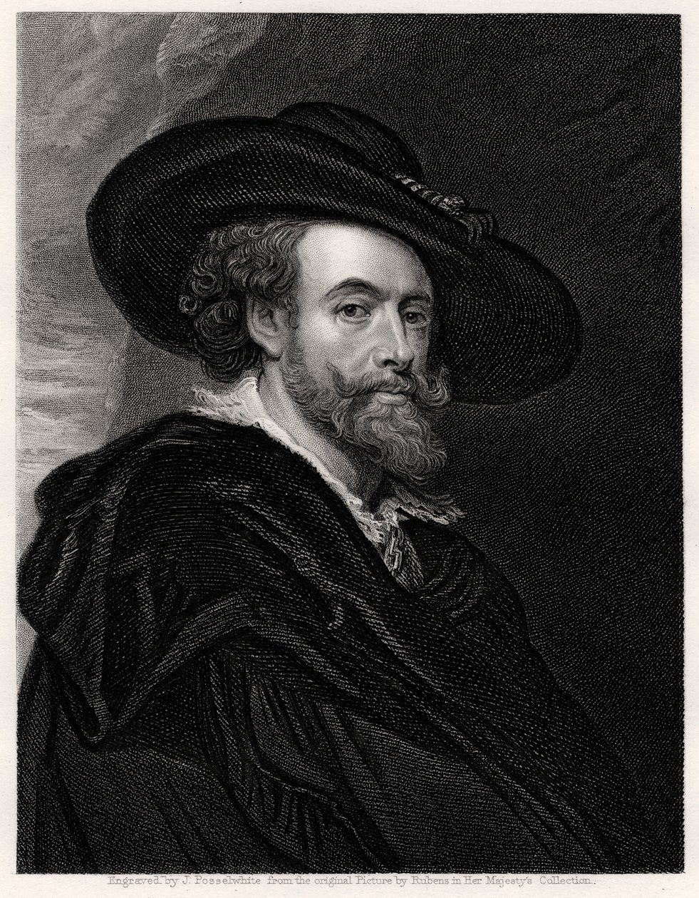 Peter Paul Rubens, flamsk kunstner, 1800-tallet af James Posselwhite