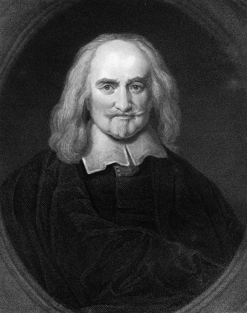 Thomas Hobbes, engelsk filosof fra det 17. århundrede, 1836. af James Posselwhite