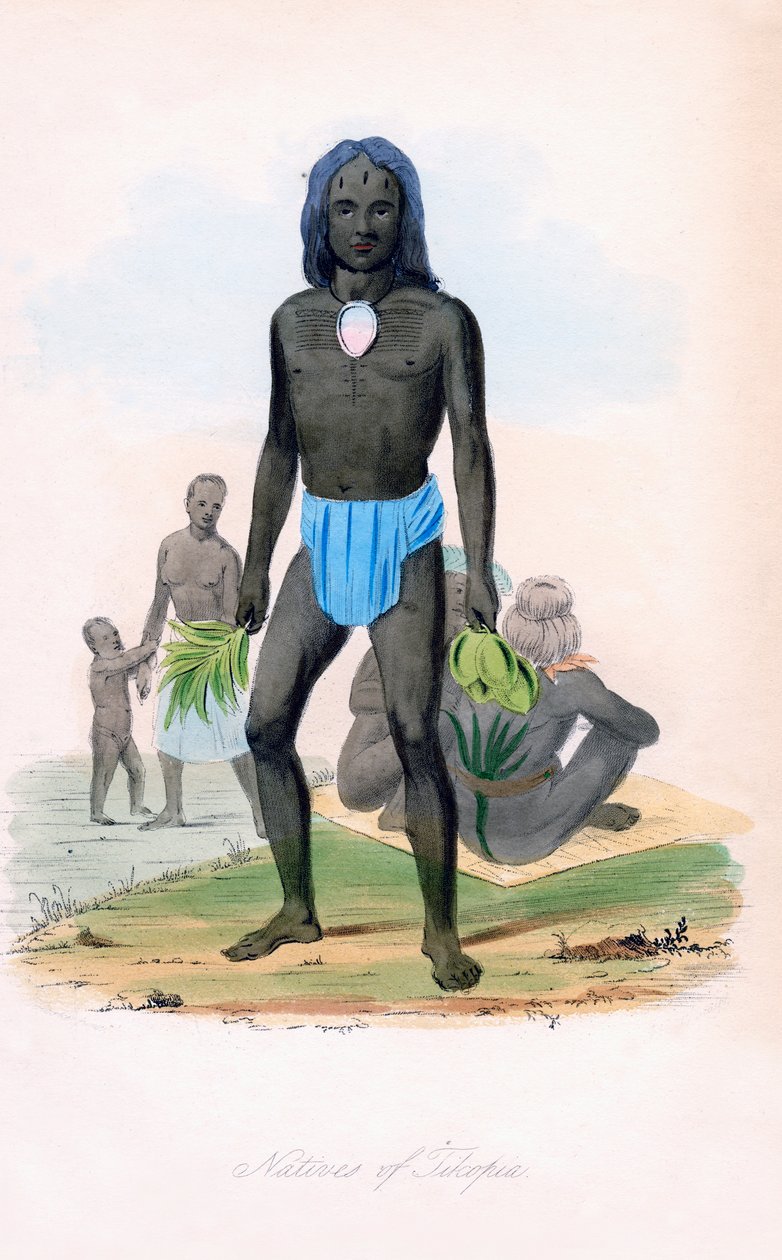 Indfødte i Tilcopia, c1850. af James Prichard