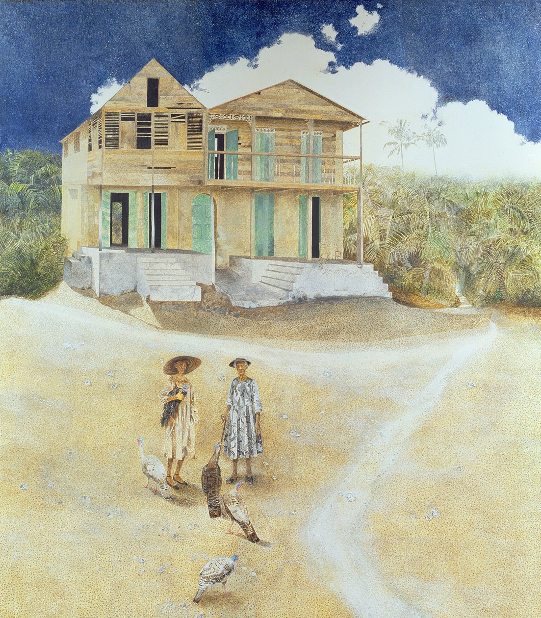 To gamle søstre, Jacmel, Haiti, 1974 af James Reeve
