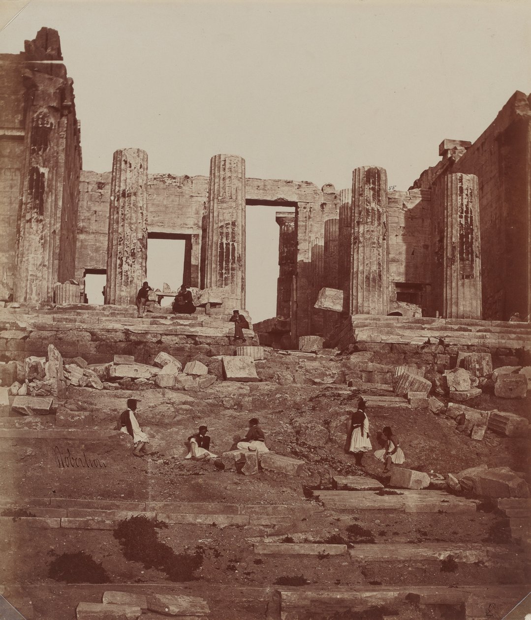 Propylae på Akropolis af James Robertson