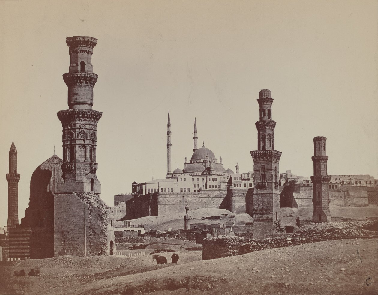Mamelukkernes grave, 1857 (foto) af James Robertson