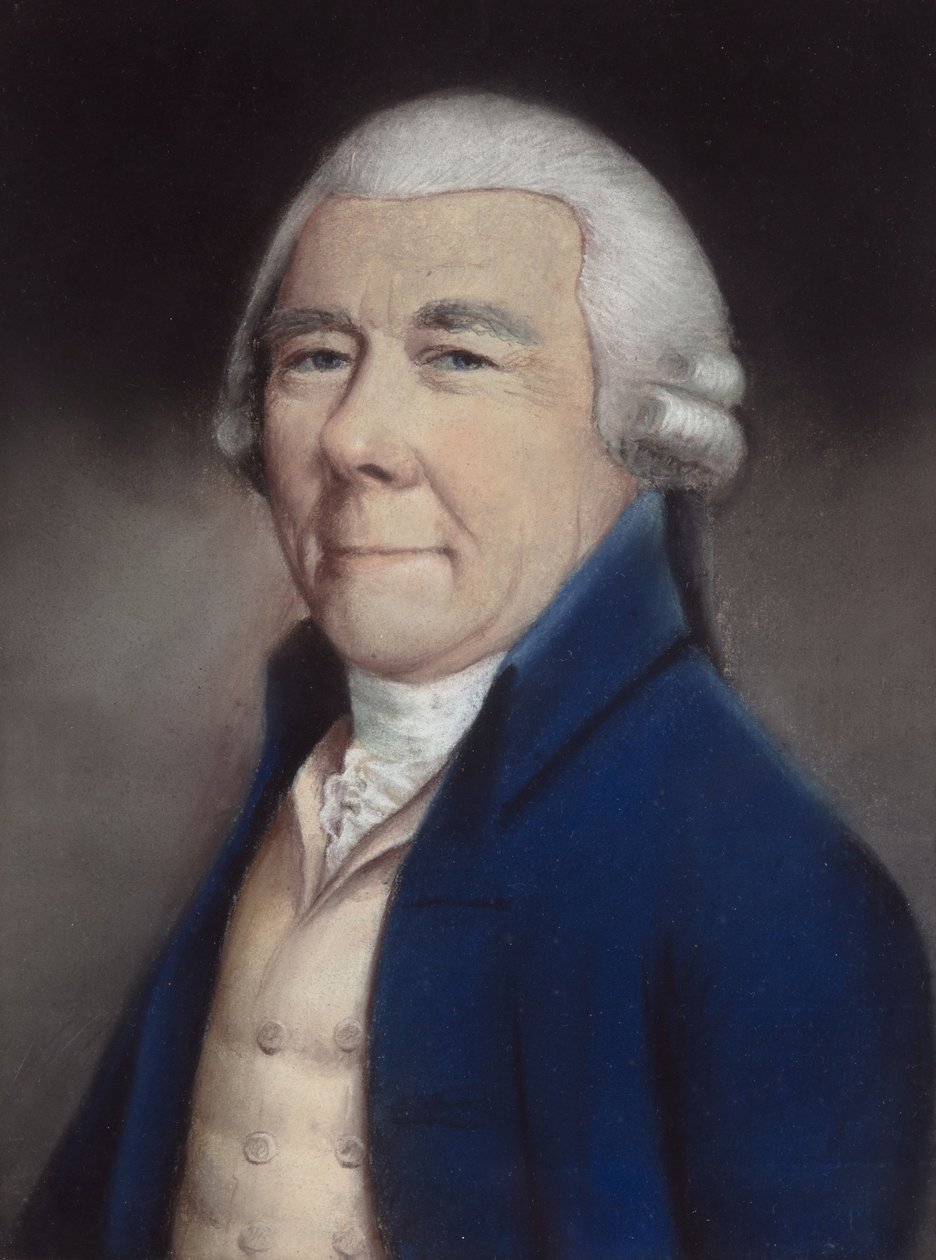 Jesse Andrewes (pastel på gråt papir) af James Sharples