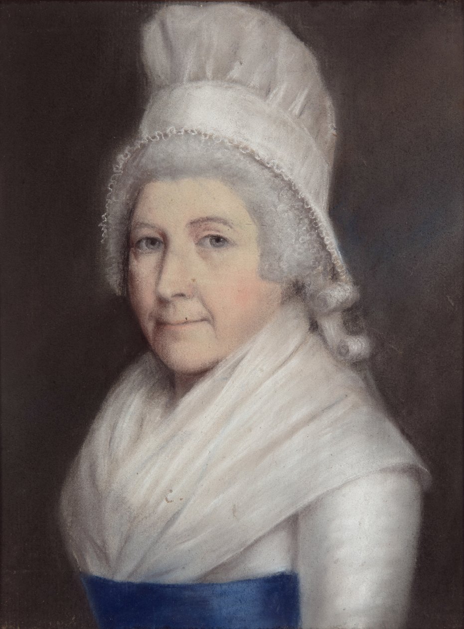 Mary Andrewes (pastel på gråt papir) af James Sharples
