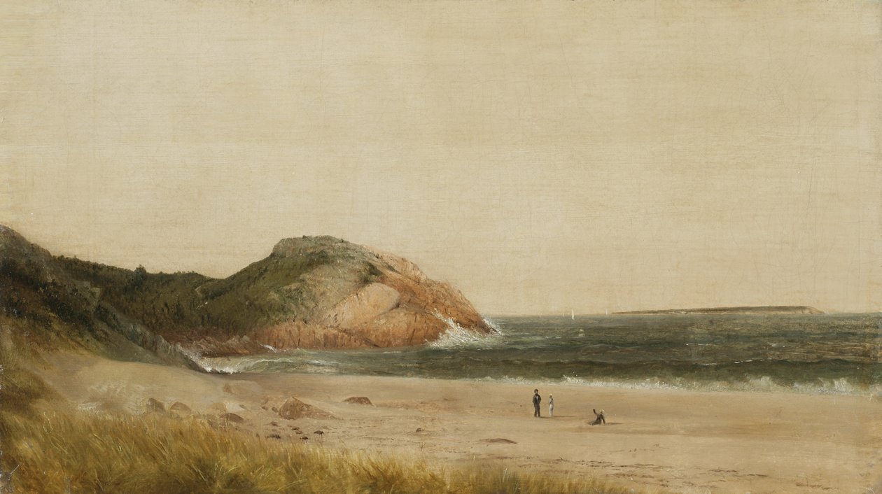 Strandscene (olie på lærred) af James Suydam