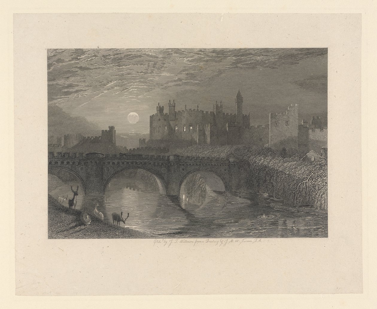 Alnwick Castle, Northumberland af James T. Willmore