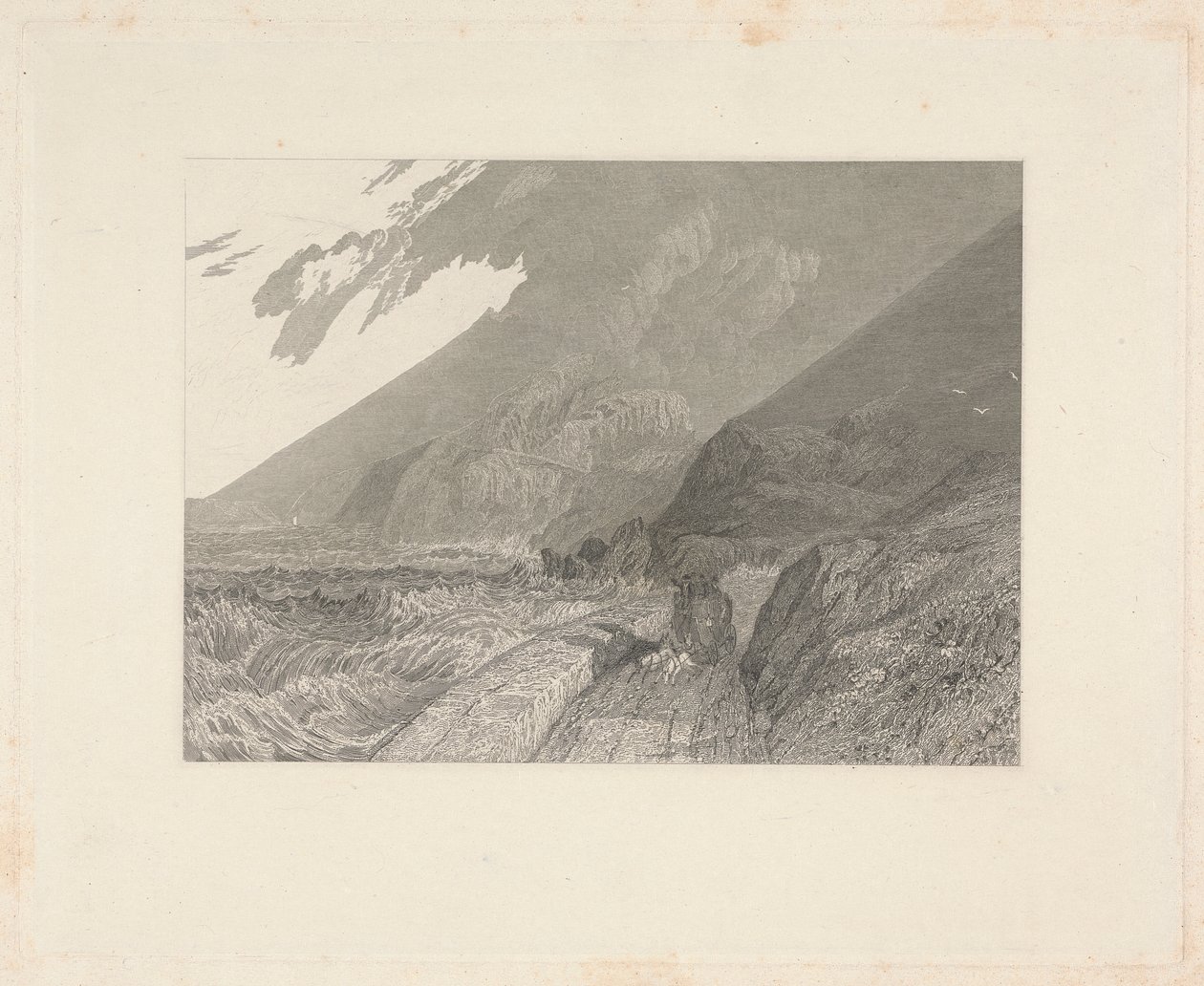 Penmaen Maur, Caernarvonshire af James T. Willmore