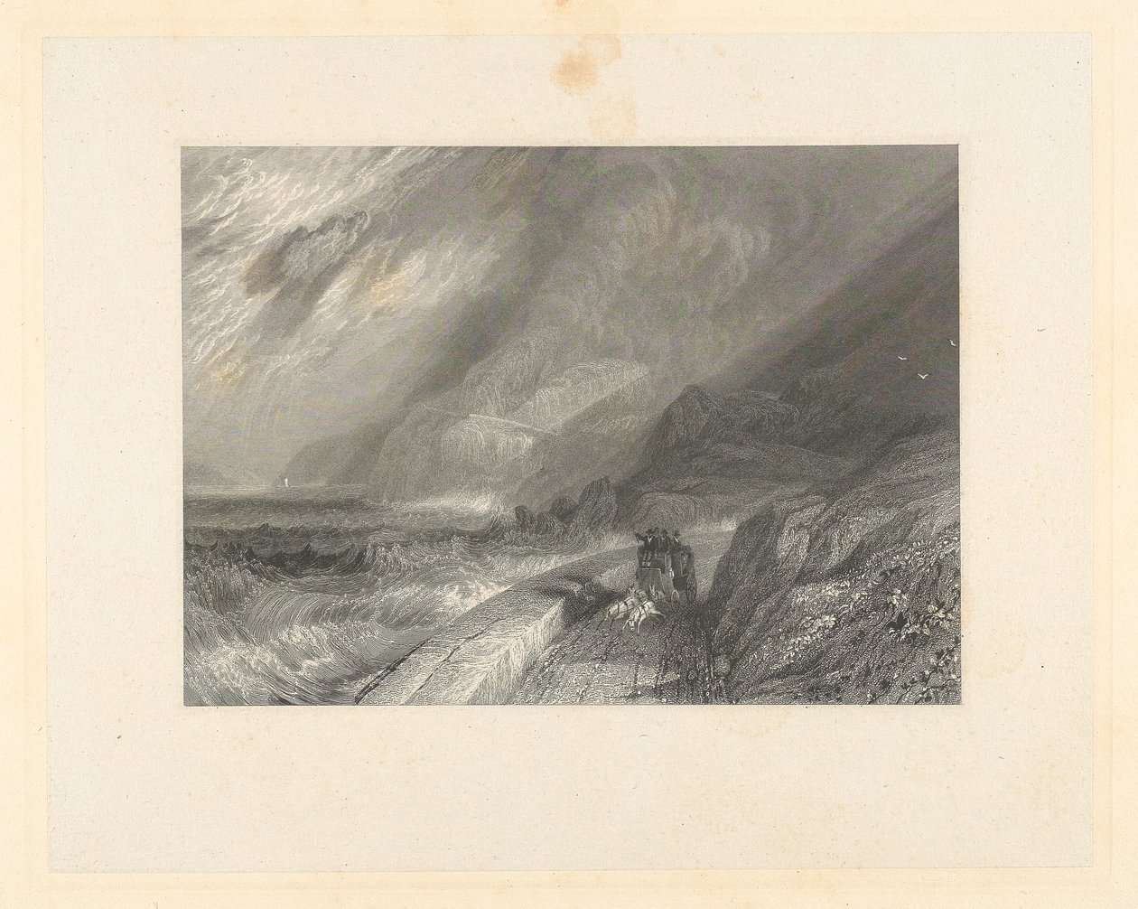 Penmaen Mawr, Caernarvonshire af James T. Willmore