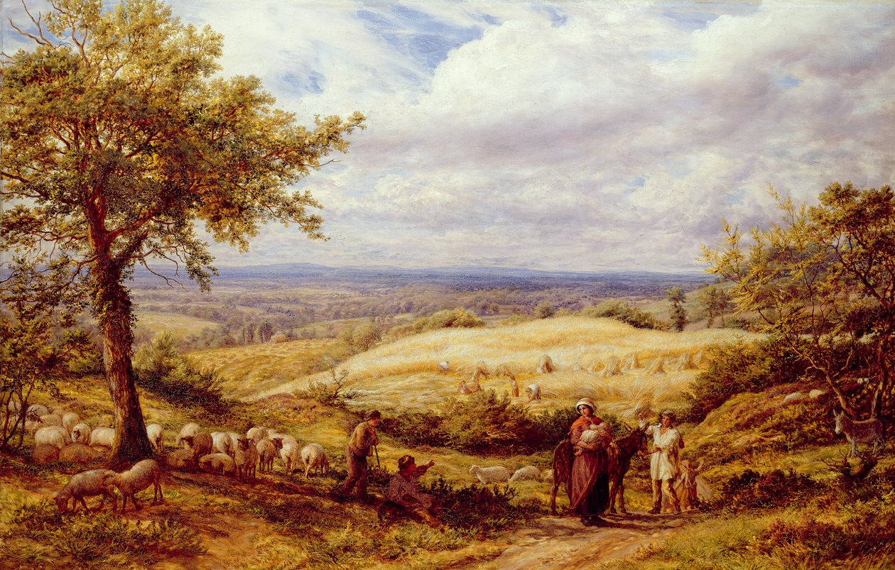 The Wayfarers, ca. 1872 (olie på lærred) af James Thomas Linnell