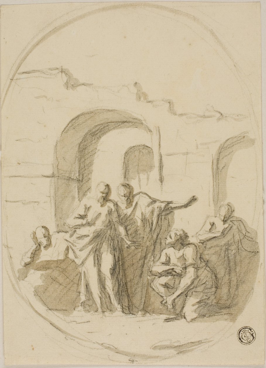 Sankt Paulus og Barnabas i Lystra af James Thornhill
