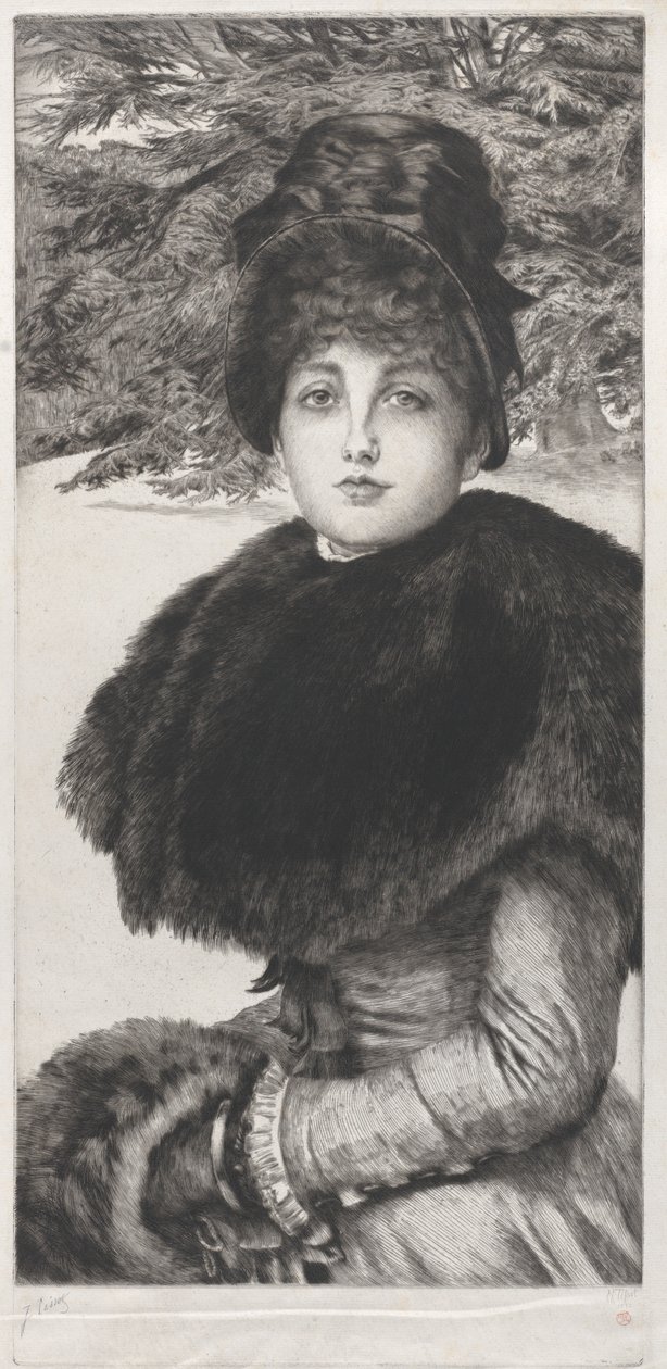 En vintervandring, 1880. af James Tissot