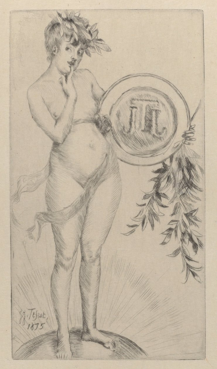 Første frontispice med monogrammet, 1875. af James Tissot