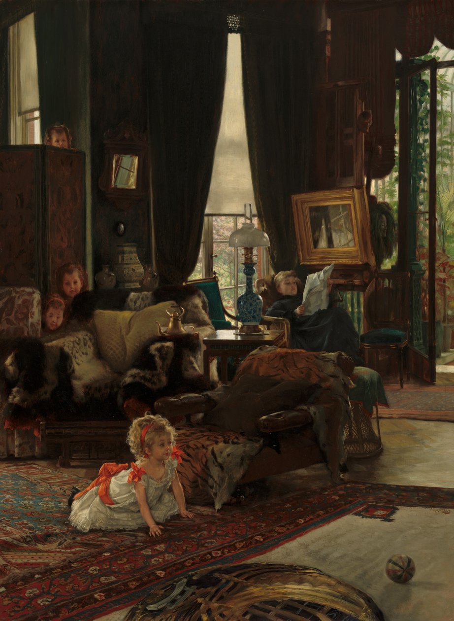 gemmeleg, ca. 1877. af James Tissot