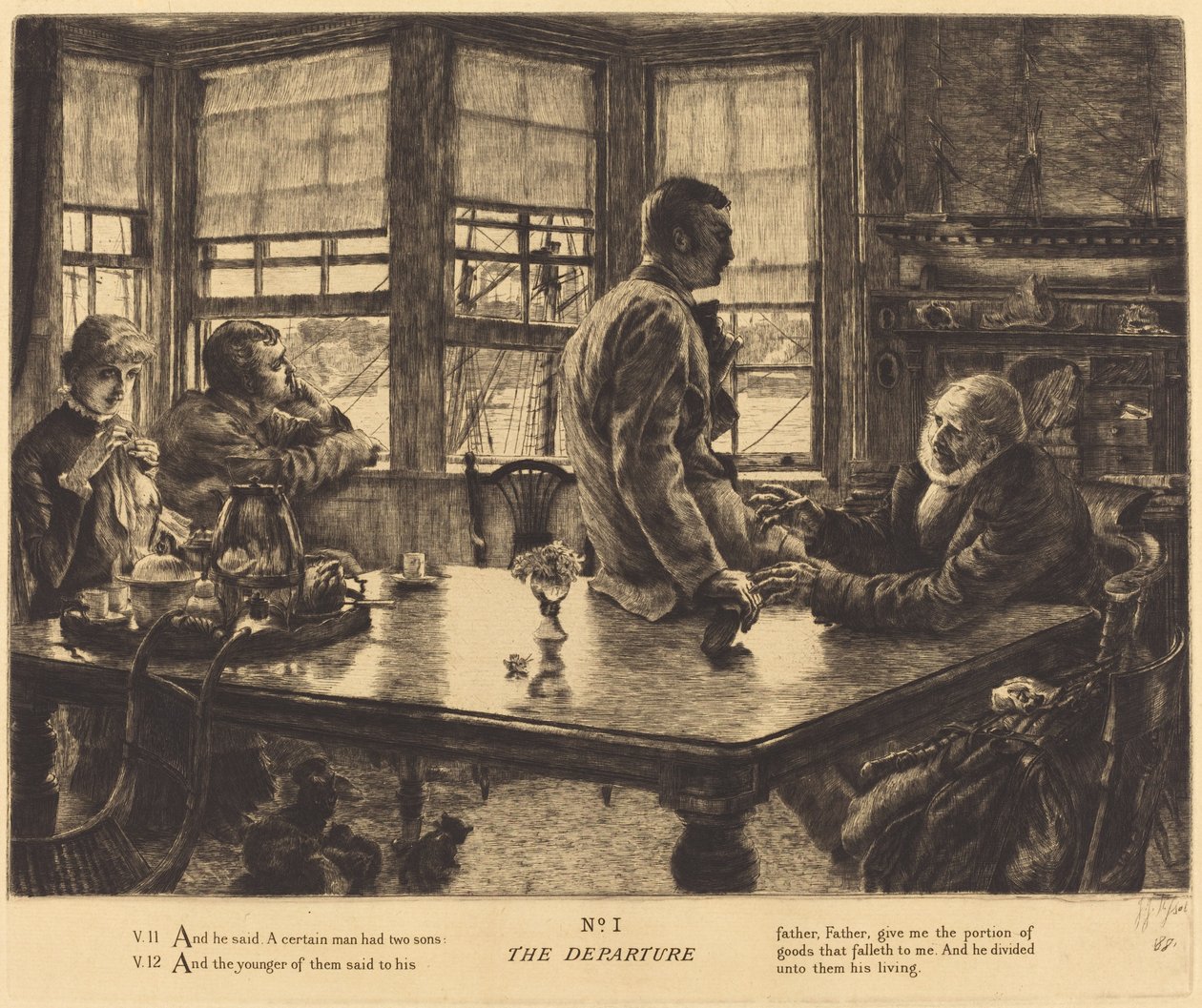 Afgangen, 1882. af James Tissot