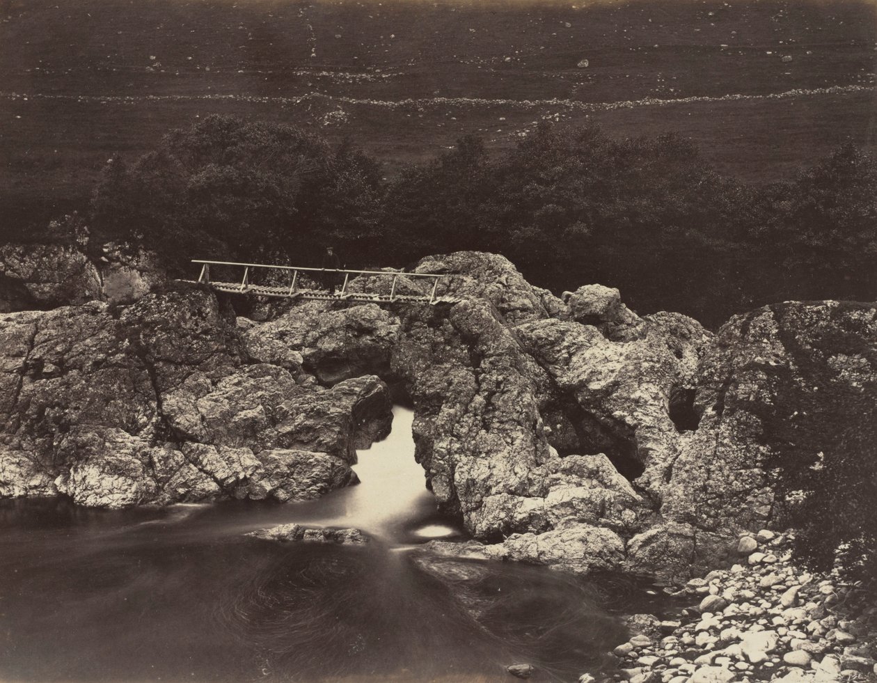 Shepherds Bridge nær Forest Lodge, 1871. af James Valentine
