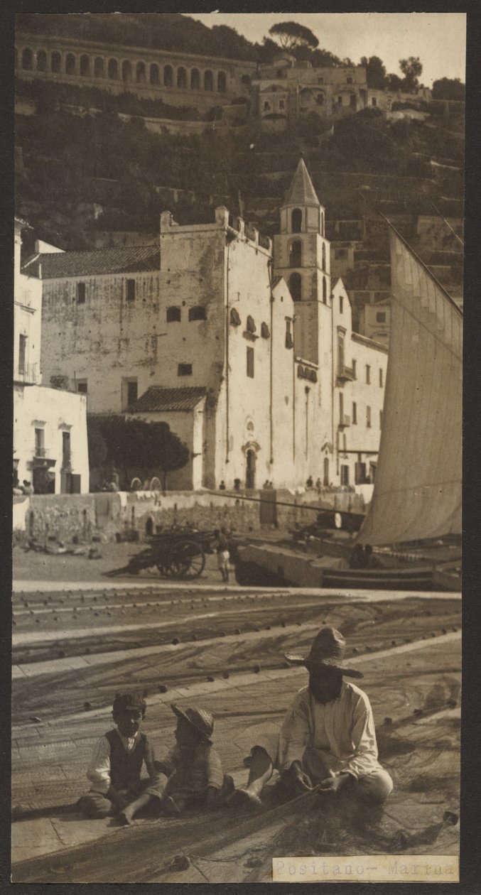 Positano - Lystbådehavn af James W. Holcombe