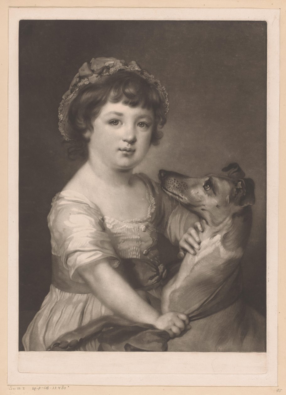 Portret af Frances Lascelles af James Watson (prentmaker)