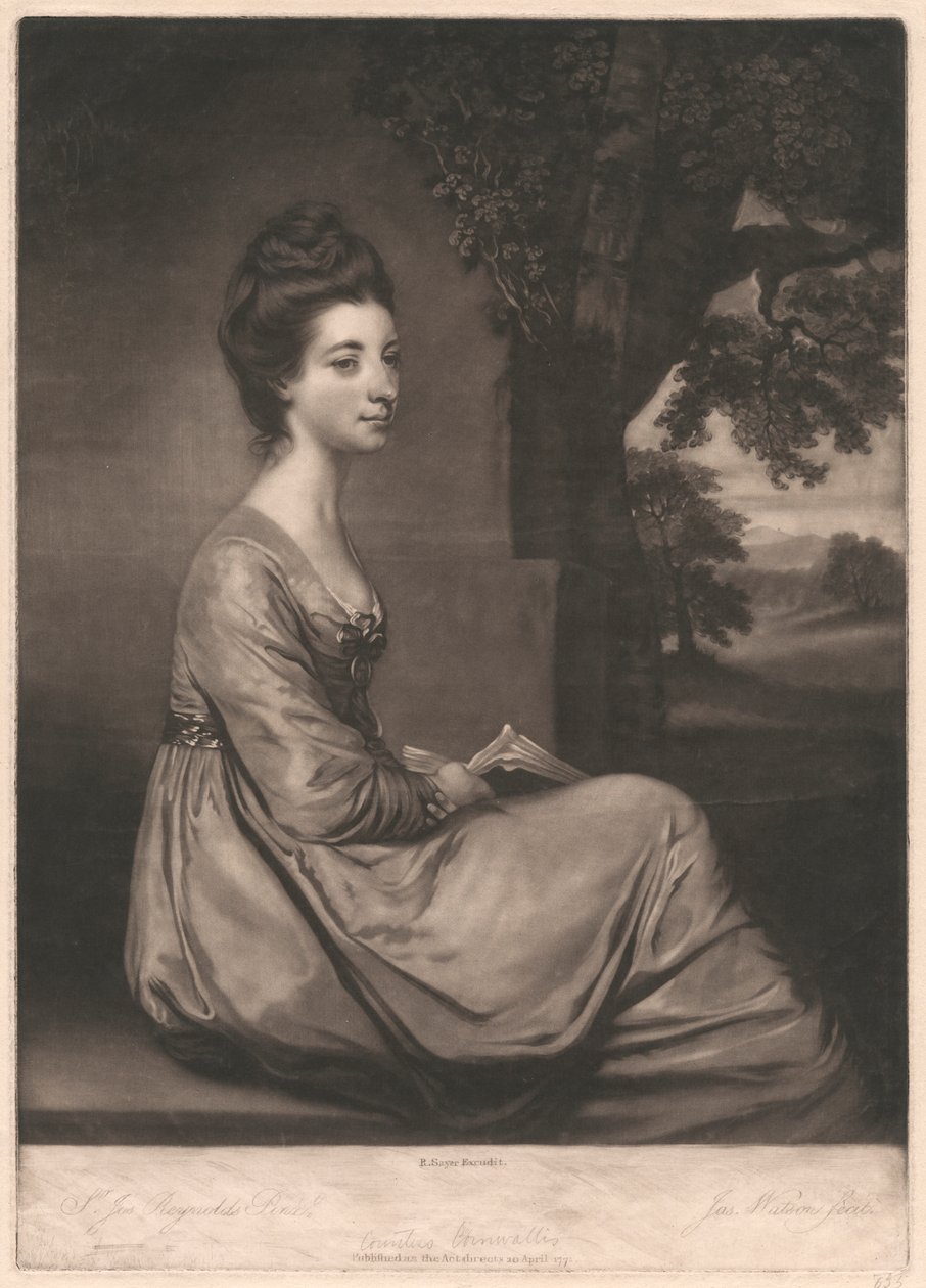 Jemima, grevinde Cornwallis af James Watson