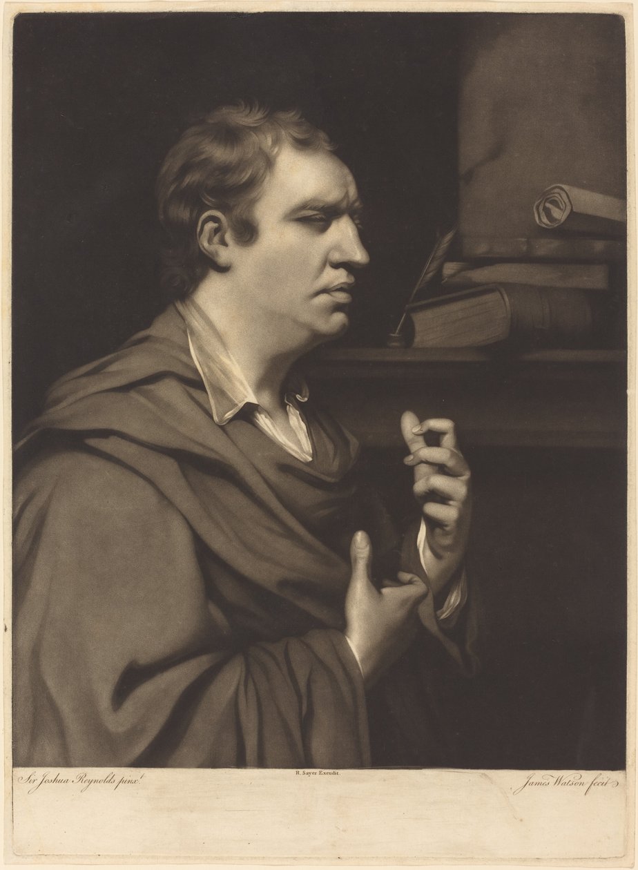 Samuel Johnson af James Watson after Sir Joshua Reynolds