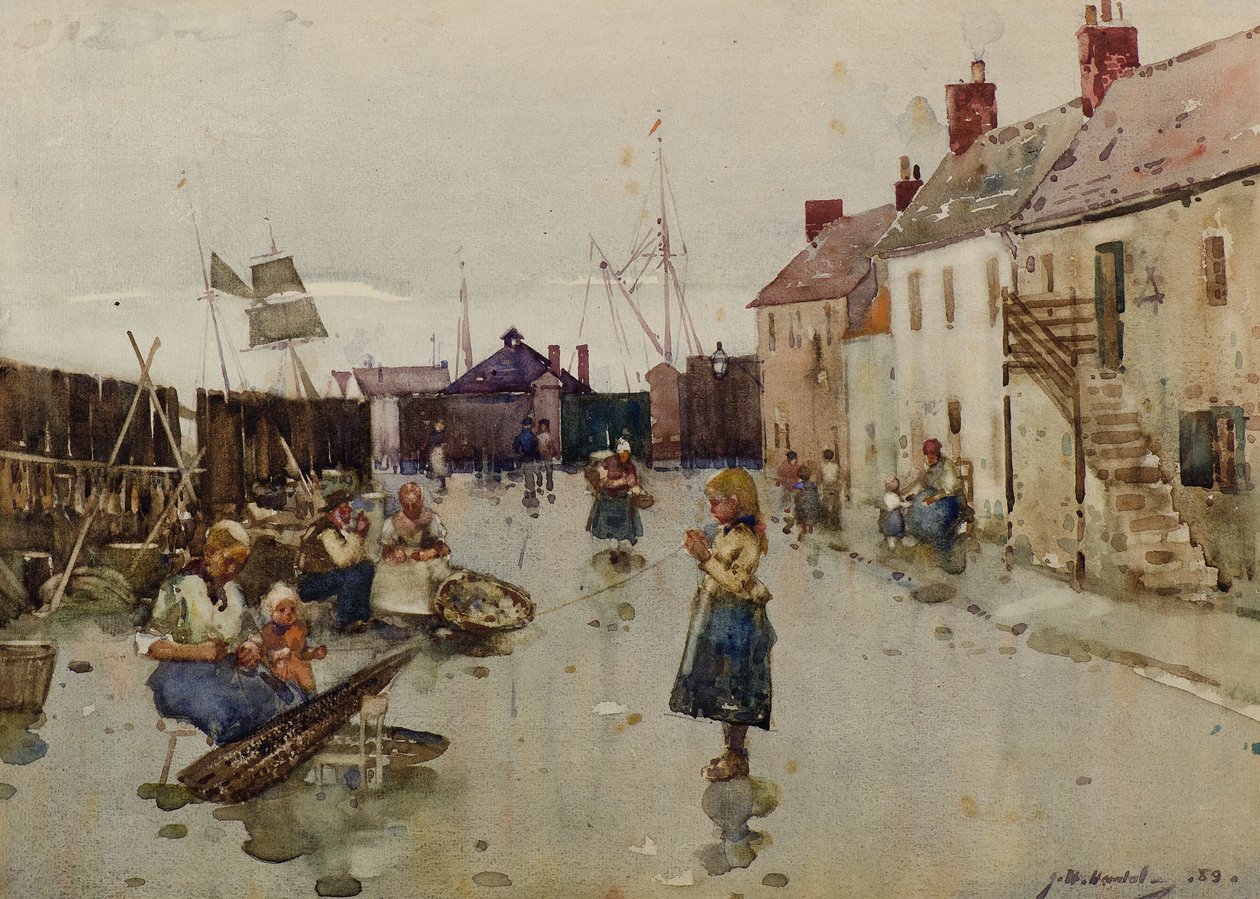 Old Shore Head, Arbroath af James Watterston Herald