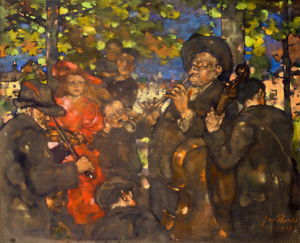 The Musicians (eller The Minstrels) af James Watterston Herald