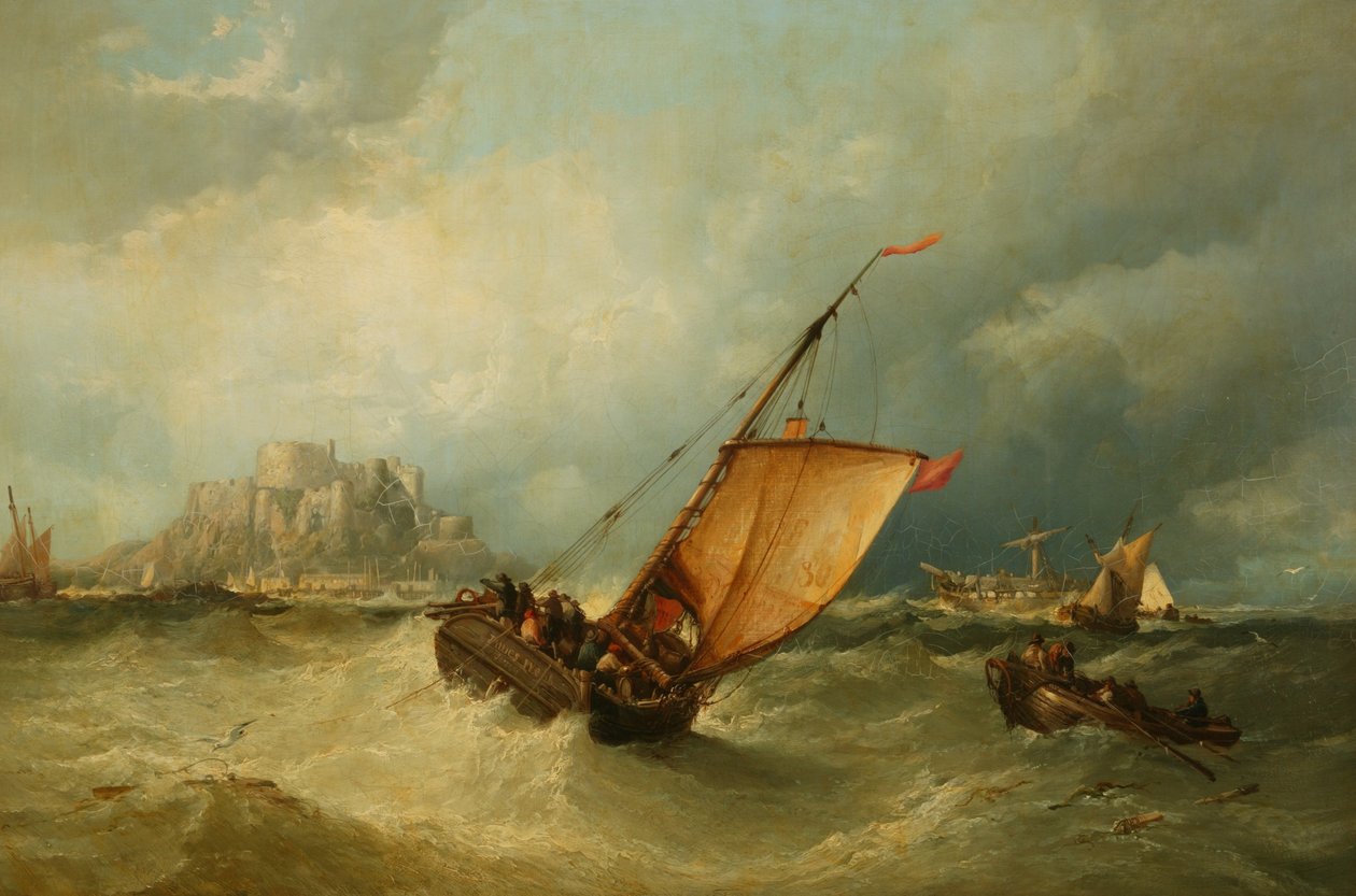 After the Storm (olie på lærred) af James Webb