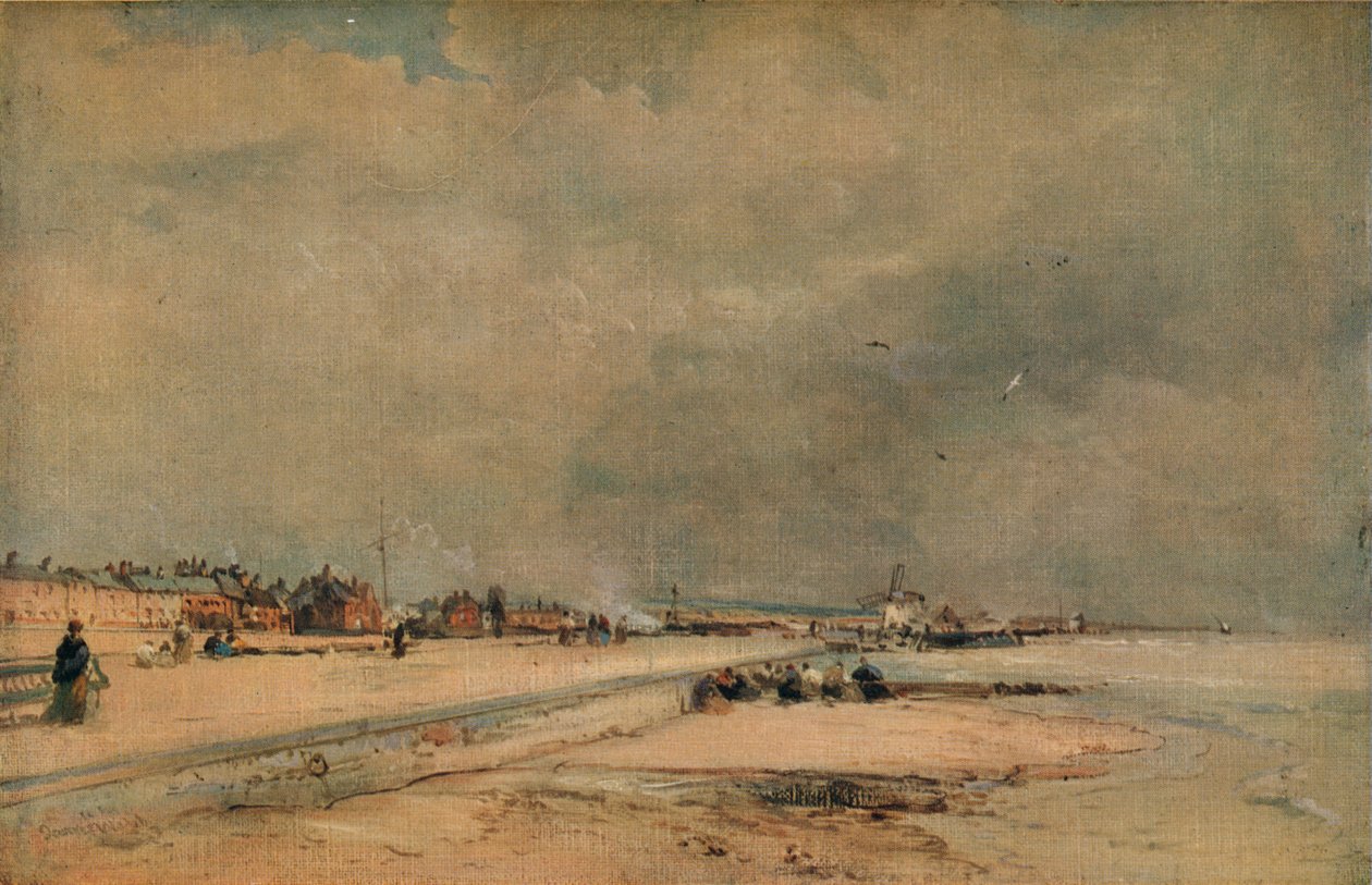 Littlehampton, vinter, c1868 af James Webb