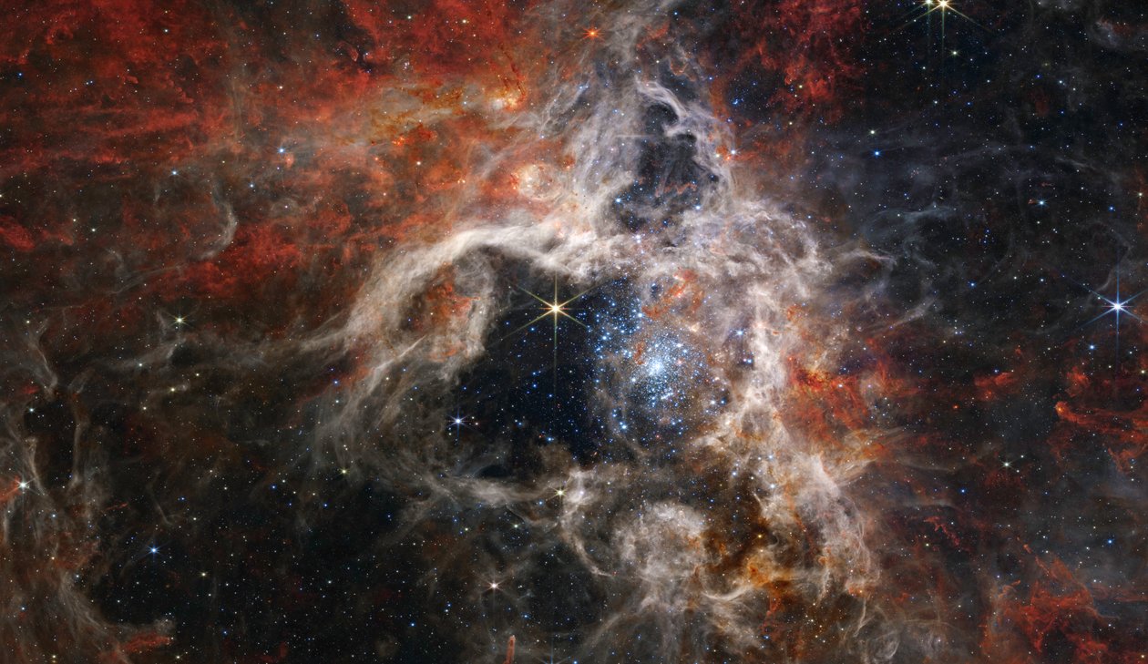 Taranteltågen (NIRCam-billede) af James Webb Space Telescope (NASA)