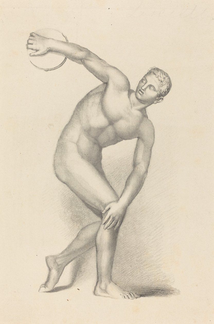 Discobolus, af Myron af James William Giles after John Flaxman